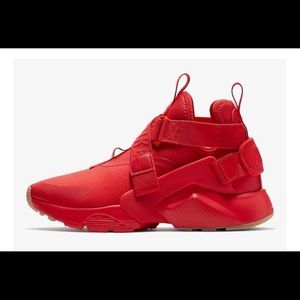 Brand new red Nike hurrache city shoes